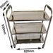 Commercial 3 tier Stainless Steel Serving/Service/Clearing Trolley 920x500x930mm |  QNH402 Makfry