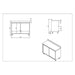 Commercial Stainless Steel Sliding Door Work Table Cabinet With Shelf And Backsplash 1800x600x950mm | Qnh806 Makfry