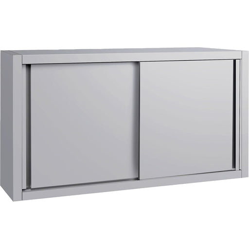 Commercial Stainless Steel Wall Cabinet with Sliding Doors and Inner Shelf 1200x400x650mm |  QNH904 Makfry