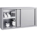 Commercial Stainless Steel Wall Cabinet with Sliding Doors and Inner Shelf 1200x400x650mm |  QNH904 Makfry