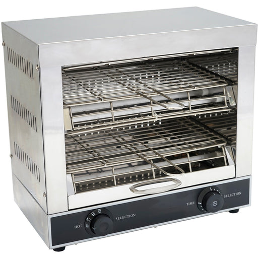 Commercial Double Toaster &Amp; Salamander 300 Slices/Hour | Ts02 Makfry