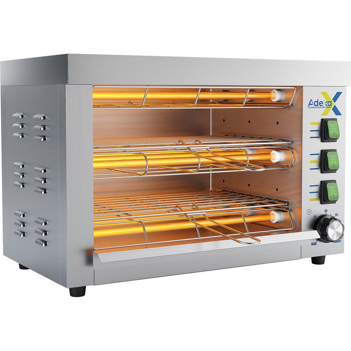 B Grade Commercial Quartz Salamander grill oven Double 360x245x295mm 3.25kW