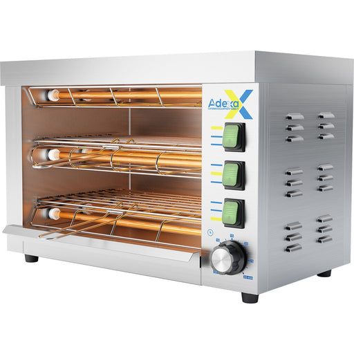 B GRADE Commercial Quartz Salamander grill oven Double 360x245x295mm 3.25kW |  QTO360 B GRADE Makfry