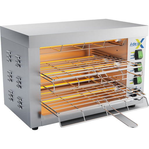 B GRADE Commercial Quartz Salamander grill oven Double 360x245x295mm 3.25kW |  QTO360 B GRADE Makfry