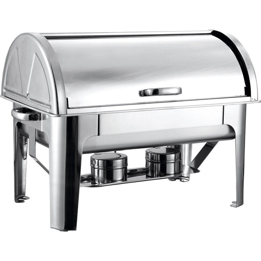 Roll top Chafer GN1/1 Stainless steel Mirror polish 9 litres |  R23301 Makfry