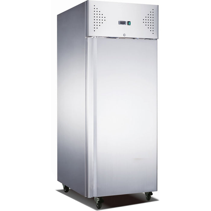 685lt Commercial Refrigerator Stainless Steel Upright cabinet Single door GN2/1 Ventilated cooling |  R650VE