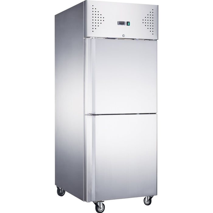 685lt Commercial Refrigerator Stainless Steel Upright with Stable Door GN2/1 Ventilated cooling |  R650VSPLIT