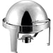Roll top Chafer Round Stainless steel Mirror polish 6 litres |  RA2101B Makfry