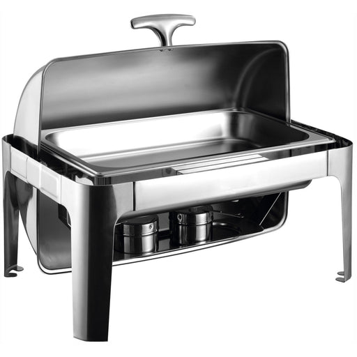 Roll top Chafer GN1/1 Stainless steel Mirror polish 9 litres |  RA2301B Makfry