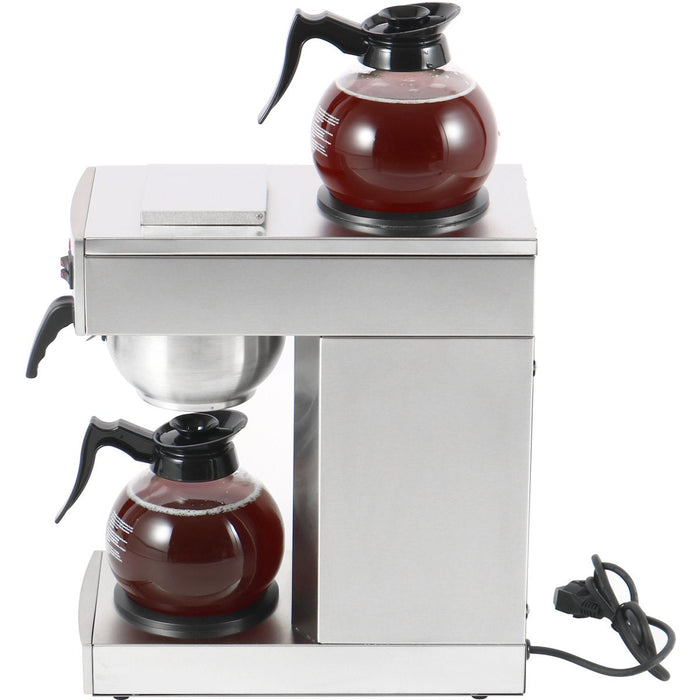 Commercial Filter Coffee maker Manual fill 2 glass jugs 2 hotplates |  RB386 Makfry