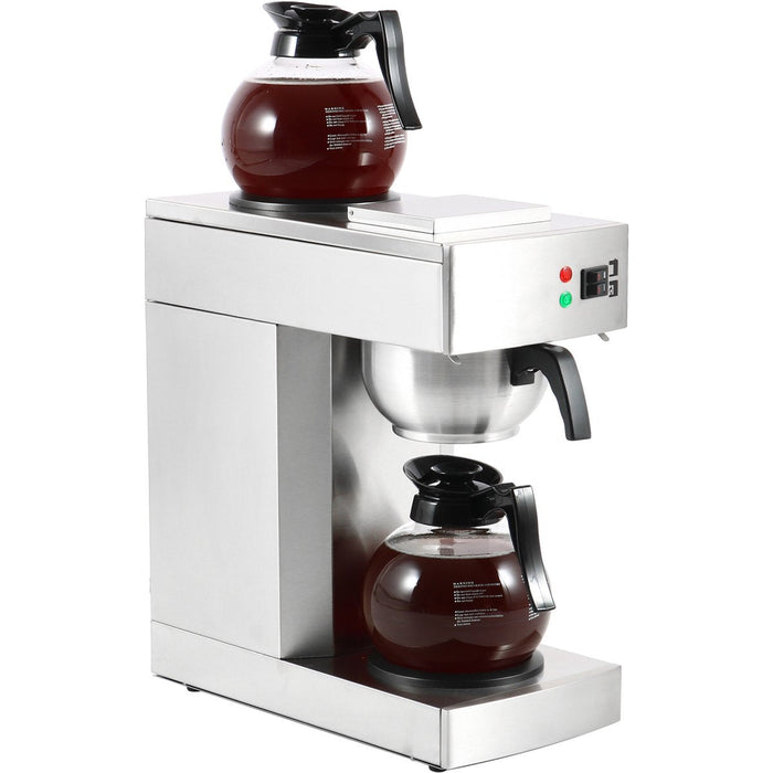 Commercial Filter Coffee maker Manual fill 2 glass jugs 2 hotplates |  RB386 Makfry