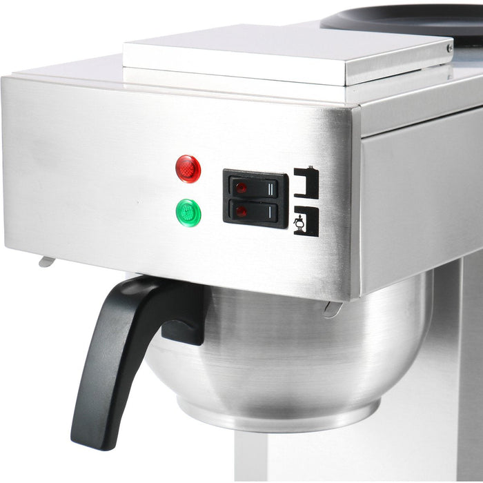 Commercial Filter Coffee maker Manual fill 1 glass jug 2 hotplates |  RB386AD1 Makfry