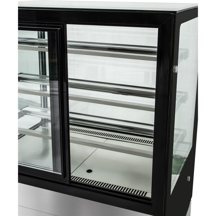 Cake counter 900x730x1300mm Stainless steel base 3 shelves LED |  GN900RF3
