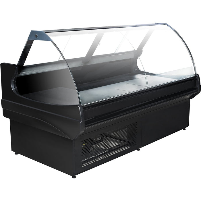 Serve over Deli counter Curved glass front Width 1350mm |  BSS1311RGA