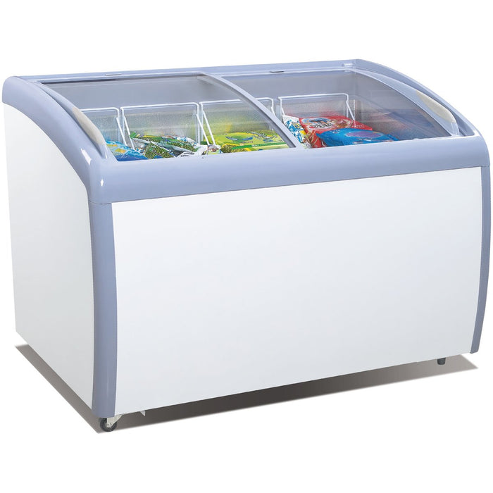 Commercial Display Chest freezer Curved sliding glass lid 260 litres |  RI360A
