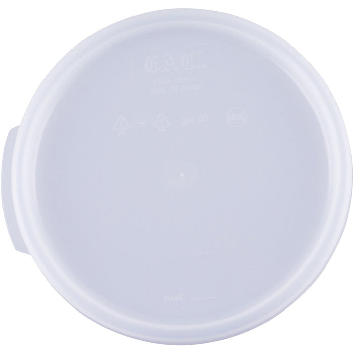 Round Lid for RSC2 and RSC4 Food Storage Containers |  RLID24 Makfry