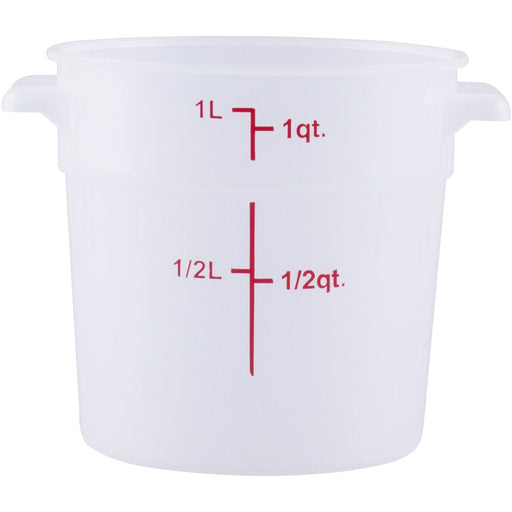 Food Storage Container 1 Litre Translucent Polypropylene |  RSC1 Makfry
