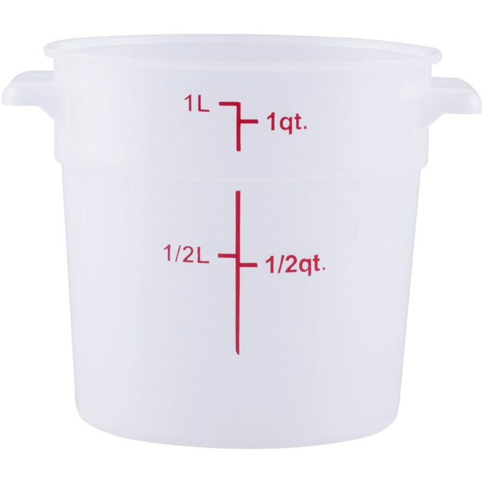 Food Storage Container 1 Litre Translucent Polypropylene |  RSC1 Makfry