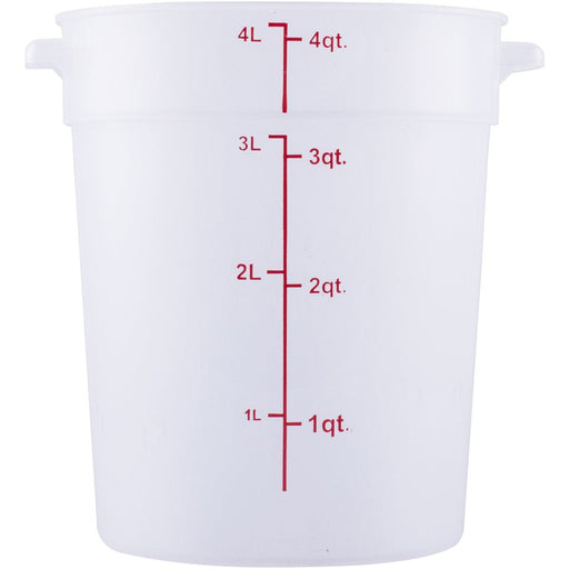 Food Storage Container 4 Litre Translucent Polypropylene |  RSC4 Makfry
