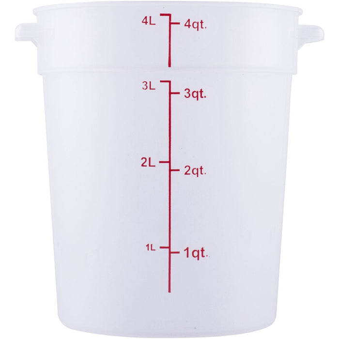 Food Storage Container 4 Litre Translucent Polypropylene |  RSC4 Makfry