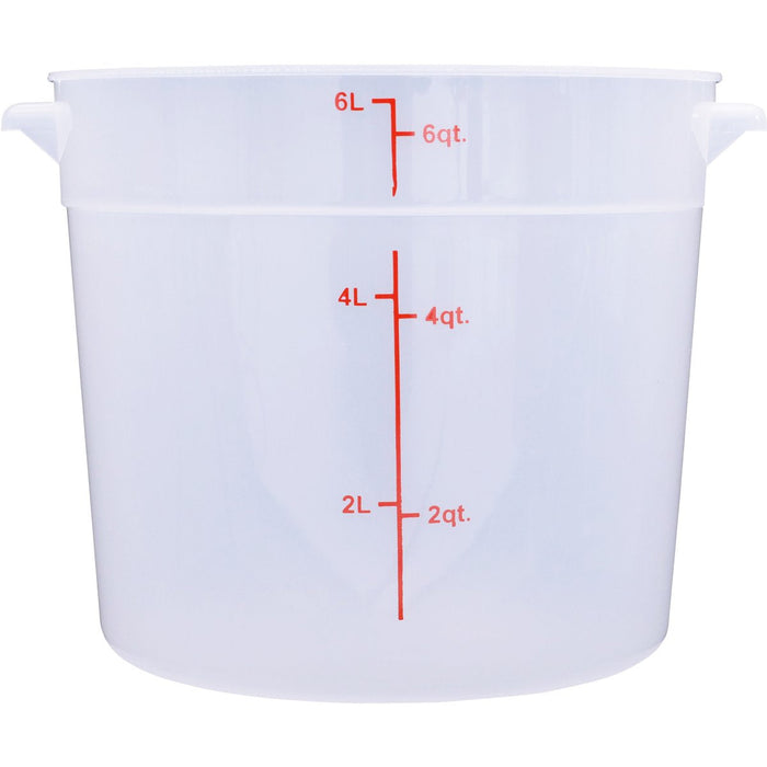Food Storage Container 6 Litre Translucent Polypropylene |  RSC6 Makfry