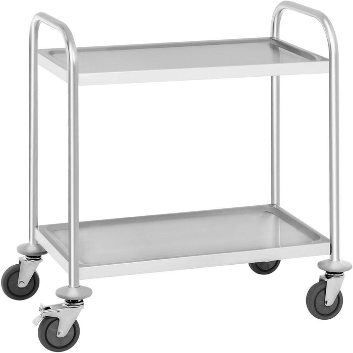 Commercial Serving/Service/Clearing Trolley Stainless steel 2 tier 710x410x810mm |  RST2C Makfry