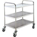 Commercial Serving/Service/Clearing Trolley Stainless steel 3 tier 810x460x900mm |  RST3B Makfry