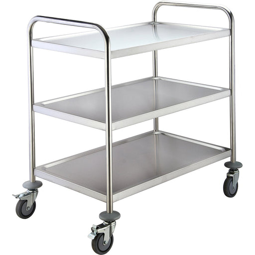Commercial Serving/Service/Clearing Trolley Stainless steel 3 tier 860x540x940mm |  RST3A Makfry