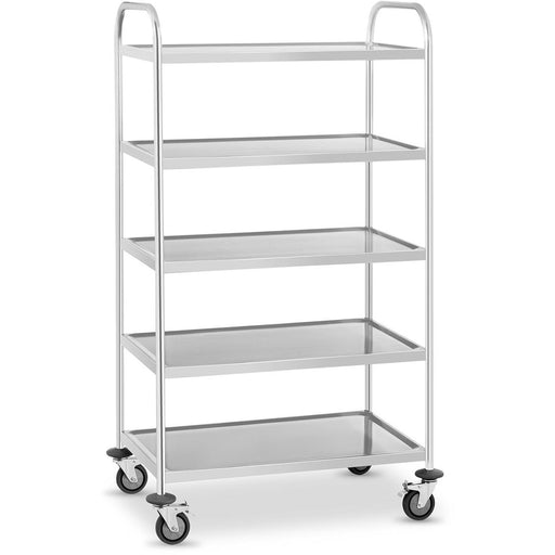B GRADE Commercial Serving/Service/Clearing Trolley Stainless steel 5 tier 810x460x1480mm |  RST5B B GRADE Makfry