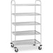 B GRADE Commercial Serving/Service/Clearing Trolley Stainless steel 5 tier 810x460x1480mm |  RST5B B GRADE Makfry