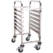 Rack/Tray/Pan Trolley Stainless steel Gastronorm GN1/1 6 tier |  RT1106 Makfry