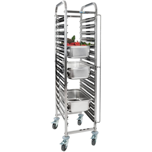 Rack/Tray/Pan Trolley Stainless steel Gastronorm GN1/1 15 tier |  19237 Makfry