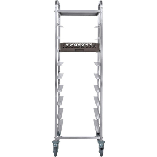 Commercial Dishwasher Basket Trolley With Top Shelf Stainless Steel 9 Levels 550x510x1700mm | Rt5509 T Makfry