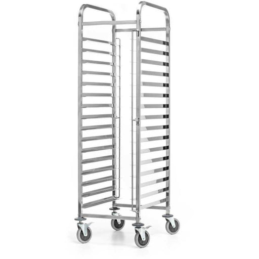 Rack/Tray/Pan Trolley Stainless steel Bakery 600x400mm 15 tier 470x620x1700mm |  RT6415 Makfry
