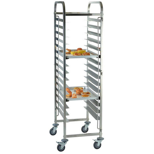 Rack/Tray/Pan Trolley Stainless steel for 660x460mm sheet pan 15 tier |  RT7515 Makfry
