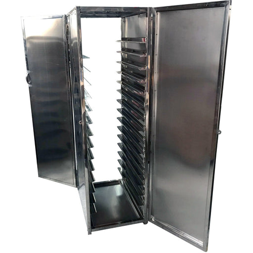 Professional Front And Rear Door Mobile Bakery Trolley With Cabinet 15 Tier Stainless Steel | Rtc201 Makfry
