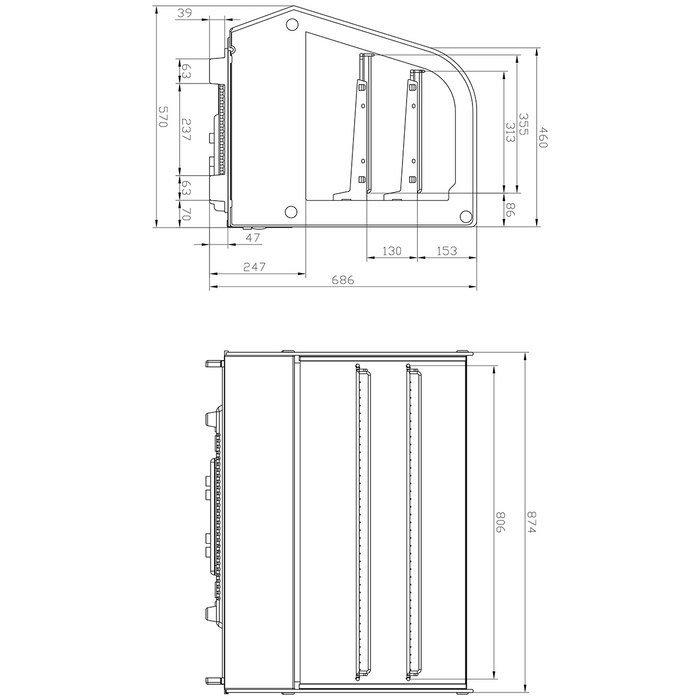 Refrigerated Display Case 160 litres Countertop |  RTW160L