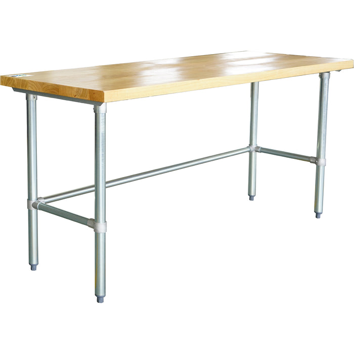 B GRADE Bakery Work table Wood top 1500x600x900mm |  RWTG600X1500 B GRADE