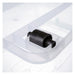 Pack of 4 Plastic Storage Box with Wheels & Lid & Clips 50 litre 560x390x310mm Polypropylene |  S1050SETOF4 Makfry
