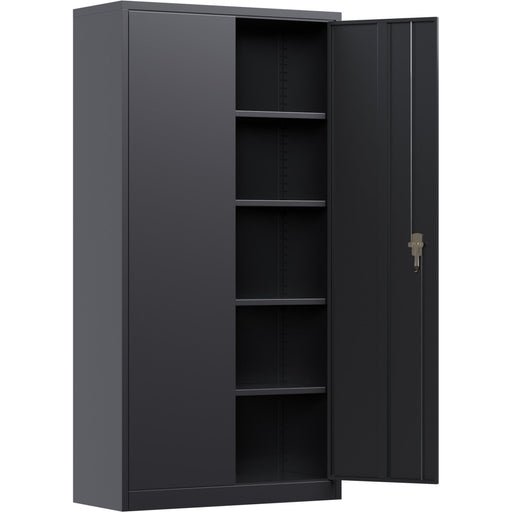 Professional Black Steel Cabinet 2 Doors 800x400x1800mm |  SART202 Makfry