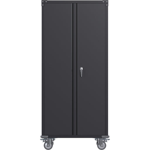 Commercial Mobile Black Steel Cabinet 2 Doors 800x410x1800mm |  Sart204 Makfry