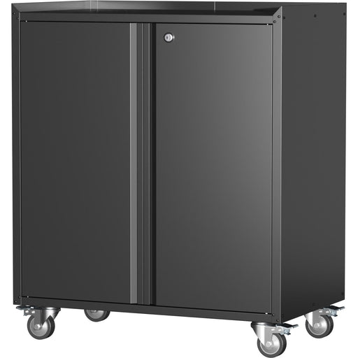 Professional Black Mobile Steel Cabinet 2 Doors 770x460x900mm |  SART208 Makfry