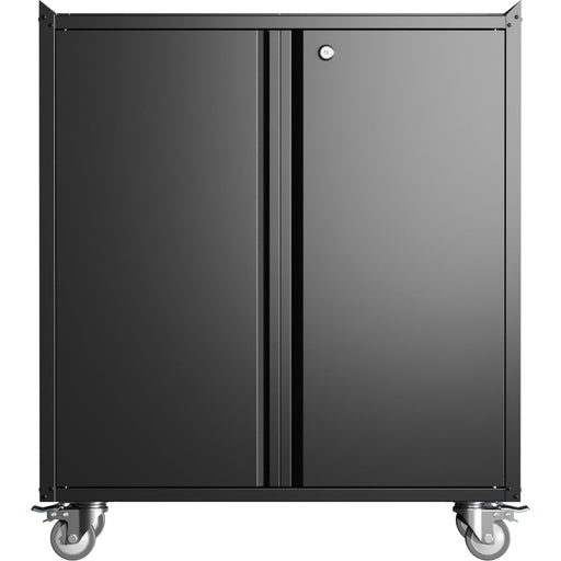 Professional Black Mobile Steel Cabinet 2 Doors 770x460x900mm |  SART208 Makfry