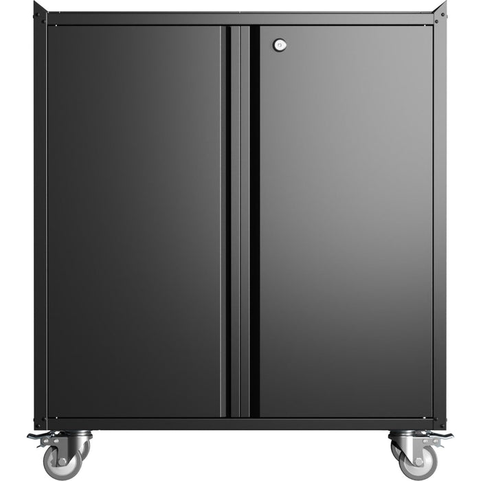Professional Black Mobile Steel Cabinet 2 Doors 770x460x900mm |  SART208 Makfry