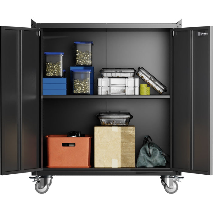 Professional Black Mobile Steel Cabinet 2 Doors 770x460x900mm |  SART208 Makfry
