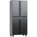 B GRADE Commercial Mobile Black Steel Cabinet 4 Doors 2 Drawers 760x380x1800mm |  SART210 B GRADE Makfry