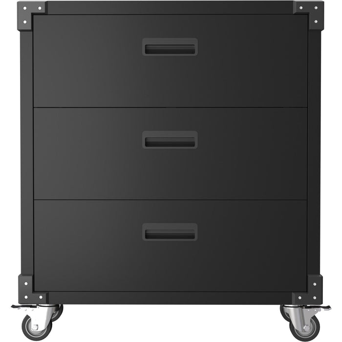 Professional Black 3 Drawer Steel Tool Cabinet 800x420x900mm |  Sart218 Makfry