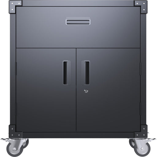 Professional Mobile Black 2 Door 1 Drawer Steel Tool Cabinet 800x420x900mm |  SART222 Makfry