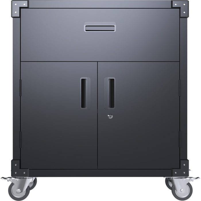 Professional Mobile Black 2 Door 1 Drawer Steel Tool Cabinet 800x420x900mm |  SART222 Makfry