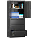 B GRADE Professional Black Steel Cabinet 2 Doors 3 Drawers 760x380x1780mm |  SART234 B GRADE Makfry